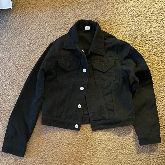 COPY - Black Denim Jacket (Good quality) - Size S - (Tagged zara for exposure) - Picture 3 of 3